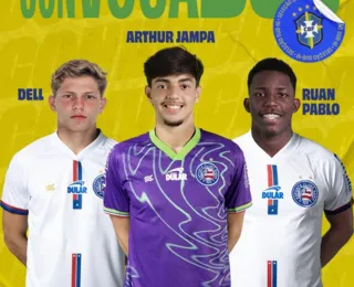 Trio do Bahia é convocado para a Seleção Brasileira Sub-16