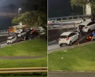 VÍDEO: Carros de torcedores são rebocados na região da Fonte Nova