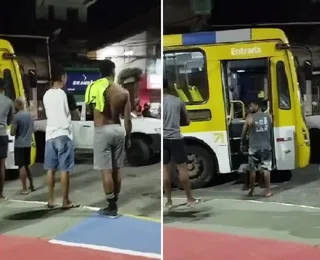 VÍDEO: ex-rodoviário furta ônibus e atinge três carros em Salvador