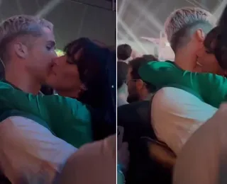 Video; Marquezine e João Guilherme aos beijos no 2° dia do Rock in Rio