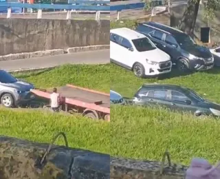 Vídeo: torcedores do Bahia têm carros guinchados por descumprirem lei