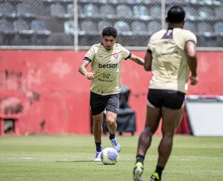 Vitória encerra preparação para encarar o Juventude; veja provável escalação