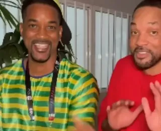 Will Smith e sósia baiano se encontram e gravam vídeo juntos