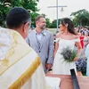 Casamento de Anna Cajueiro e Michel Reis movimentou a Praia do Forte - Imagem