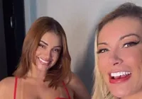 Andressa Urach grava vídeo adulto com atriz sem parte do corpo