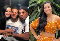 Aos 41, ex-bailarina do Faustão será avó do neto de Ronaldinho Gaúcho