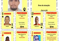 Baralho do Crime da SSP é atualizado com cinco novos foragidos