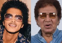 Bruno Mars é comparado a Reginaldo Rossi e detalhe vira meme