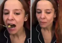 Comida cai da boca de Maiara e cantora 'mastiga vento'; veja o vídeo