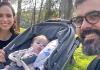 Esposa de Juliano Cazarré revela estado de saúde da filha imagem