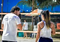 Ex-Bahia, Ricardo Goulart é campeão de beach tennis ao lado da esposa