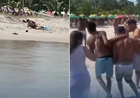 Homem morre após ser baleado durante tiroteio em praia na Bahia; vídeo