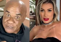 Andressa Urach se irrita com Kid Bengala e faz acusação: "Não sobe"