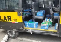 Motorista é preso em flagrante transportando 300 kg em van escolar