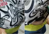 Mulher é detida com mais 10 de celulares furtados na roupa; assista