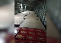 Receita Federal apreende 108 mil latas de cerveja na BR-060