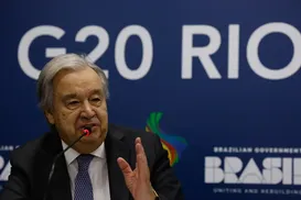 Secretário-geral da ONU pede "espírito de consenso" para G20 avançar - Imagem