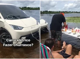 É seguro? Vídeo com churrasco de BYD viraliza na web; assista - Imagem