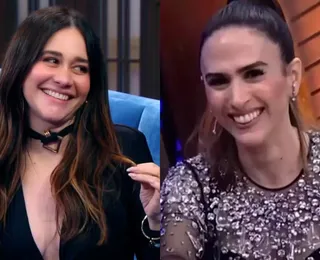 Alessandra Negrini acaricia seios de Tata Werneck e revela desejo