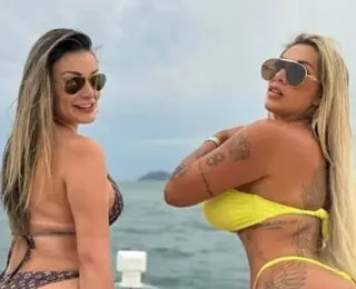 Andressa Urach solta o verbo e ameaça influenciadora: 'Vou quebrar a tua cara'