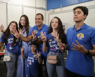 Após votar, Bruno confessa estar “feliz e confiante com a vitória”