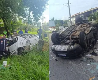 Bebê morre e 6 pessoas ficam feridas em batida de carros no sul da BA