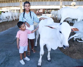 Carinho liberado! Contato com animais encanta visitantes na Fenagro