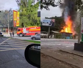 Casa de autor de explosões em Brasília pega fogo