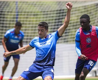 Com atletas da base, Bahia segue preparação para enfrentar o Palmeiras