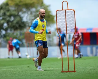 Com participação parcial de Biel, Bahia realiza segundo treino da semana