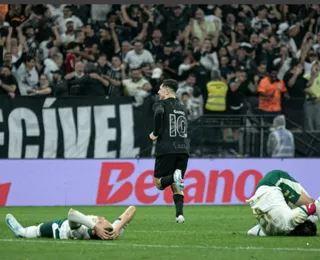 Corinthians vence clássico contra o Palmeiras e cola no Vitória