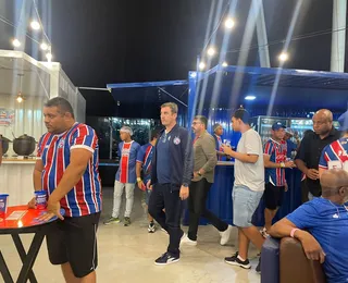 Em dia de protestos, CEO do Grupo City marca presença em jogo do Bahia