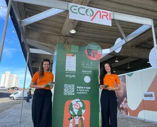 Fenagro: Stand promove reciclagem e sorteio de panetone ‘gg’