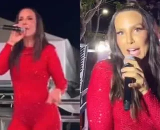 Ivete para apresentação e reage contra corte de árvore em micareta