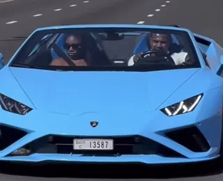 Passeio de Lamborghini de Davi Brito vira piada nas redes sociais