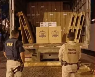 Polícia apreende 750 mil maços de cigarros contrabandeados em Brumado