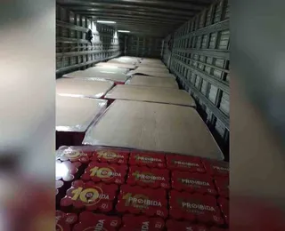 Receita Federal apreende 108 mil latas de cerveja na BR-060