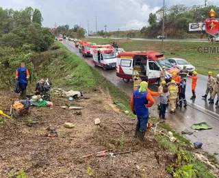 Sete trabalhadores são atropelados por carreta em rodovia