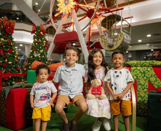 Shopping inaugura decoração natalina com presença do Papai Noel