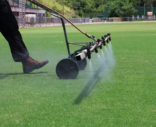 Simpósio da Sudesb faz teste com algas no gramado do Estádio de Pituaçu