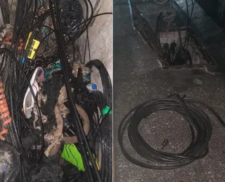 Suspeitos de furto de fios são detidos no Comércio