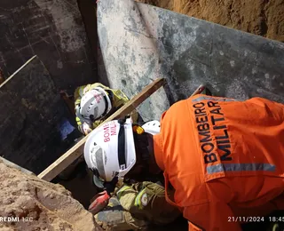 Trabalhador soterrado em obra na Suburbana é resgatado; veja momento