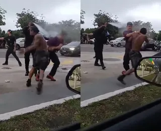 VÍDEO: Nego do Borel é levado à delegacia após briga em avenida