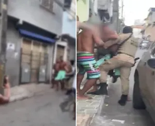 VÍDEO: População entra em embate com a PM após prisão de suspeitos