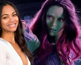 Zoe Saldaña revela desejo de refilmar cenas de Gamora: "Adoraria"