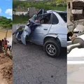Acidente entre carreta e dois carros deixa seis mortos em Antas imagem