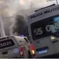 Avenida Aliomar Baleeiro é interditada durante manifestação imagem