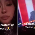 Eleitora de Trump, latina chora com risco de deportação da família imagem