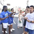 Grupo A TARDE monta ponto de hidratação na Festa de Iemanjá imagem
