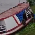 VÍDEO: piloto de barco dorme e embarcação colide em barranco imagem